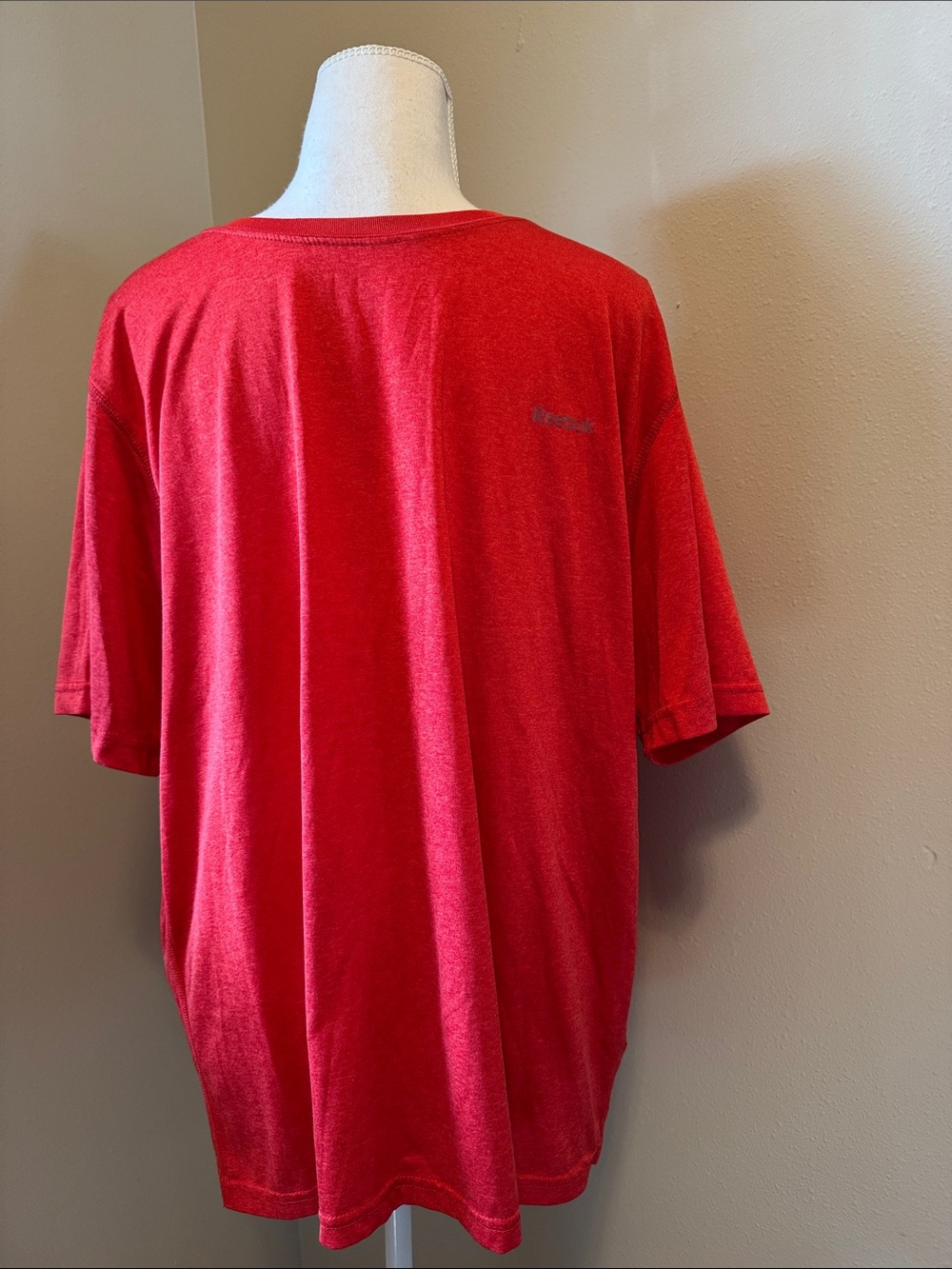 Men’s Reebok Red Short Sleeve Dri Fit T-shirt- Large